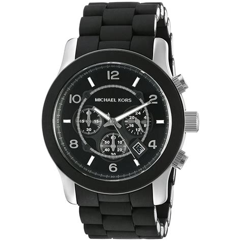 michael kors mk8107 horlogeband|Runway Silicone and Black Watch .